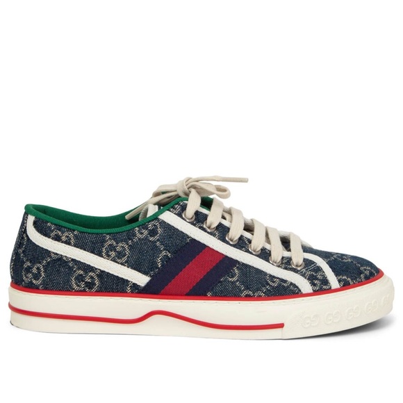 New GG GUCCI TENNIS 1977 SNEAKER Wmn42-US12 - Picture 4 of 16